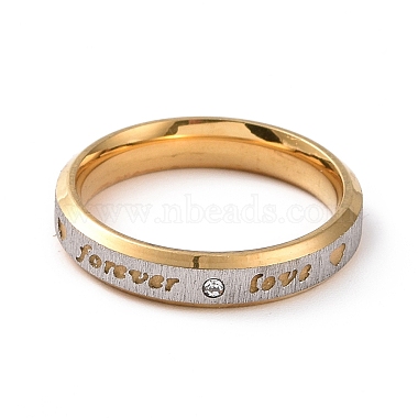 cristal strass mot amour pour toujours doigt rring(RJEW-I089-20GP)-2