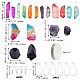 DIY Rough Raw Stone Beads Earring Making Kit(DIY-SZ0007-71)-7
