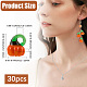 30Pcs Autumn Theme Handmade Lampwork Pendants(LAMP-PA0001-23)-2