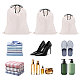 3pcs 3 styles sacs &agrave; cordon en flanelle(ABAG-CO0001-01)-7
