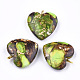 Assembled Bronzite and Imperial Jasper Pendants(G-T111-04H)-1