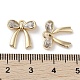 Brass Micro Pave Clear Cubic Zirconia Charms(KK-G491-29G)-3