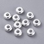 201 Stainless Steel Spacer Beads, Flat Round, Silver, 5x2mm, Hole: 1.6mm(STAS-K210-44A-S)