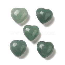 Natural Green Aventurine Beads, Heart, 14.5~15x14.5~15x8.5mm, Hole: 1.5mm(G-K248-A14)