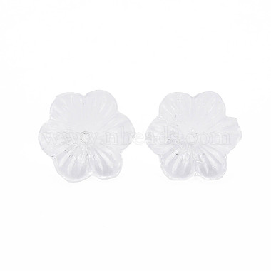 Flower Transparent Acrylic Bead Caps(X-OACR-T003-19)-4