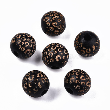 Painted Natural Wood Beads(WOOD-T021-53B-M)-2