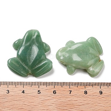 perles sculptées en aventurine verte naturelle(G-K383-09)-3