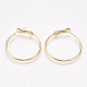 Brass Hoop Earrings(X-KK-S348-406B)-1