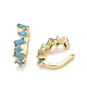 Cubic Zirconia Star Cuff Earrings(EJEW-A069-17G-B)-2