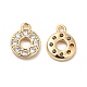 Plating Brass Micro Pave Cubic Zirconia Pendant(KK-B074-56G)-1