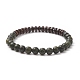 Natural Serpentine & Synthetic Non-magnetic Hematite Beads Energy Stretch Bracelets Set(BJEW-JB07142-05)-5