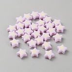 Opaque Acrylic Bead, Star, Thistle, 9x10x4mm, Hole: 2mm, 30pcs/bag(OACR-CJC0007-03E)