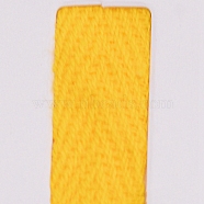 Cotton Twill Tape Ribbons, Herringbone Ribbons, for Sewing Craft, Yellow, 1 inch(25mm)(X-OCOR-WH0063-19H)