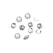 Glass Rhinestone Cabochons, DIY Accessories for Jewelry Pendant Making, Birthstone Color Style Rhinestone, Diamond Shape, Crystal, 4mm, 20pcs/bag(GLAA-TAC0005-4mm-04)