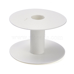 (Defective Closeout Sale), Plastic Empty Spools for Wire, Thread Bobbins, White, 9.2x6.2cm(TOOL-XCP0001-31)