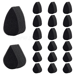 Olycraft 20Pcs 2 Style Painting Sponge, Painting Supplies, Teardrop, Black, 5~6x3.7~4x2.95~3cm, 10pcs/style(TOOL-OC0001-66)