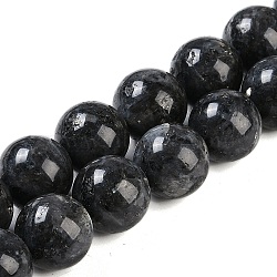 Natural Larvikite Beads Strands, Round, 20mm, Hole: 2mm, about 20pcs/strand, 15.55 inch(39.5cm)(G-G118-B02-01)