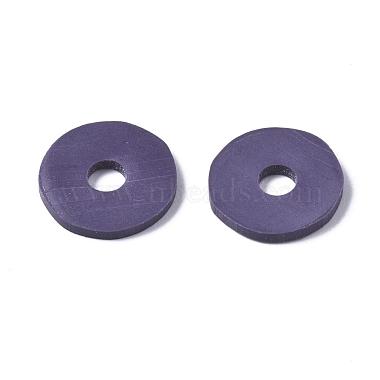 flache runde handgemachte Polymer Clay Perlen(CLAY-R067-12mm-04)-7