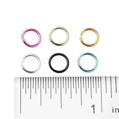 6 Colors Aluminum Wire Open Jump Rings(ALUM-JP0001-01B)-3