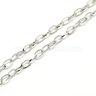 Non-Tarnish 304 Stainless Steel Cable Chain Necklace Making(X-STAS-A028-N091P)-2