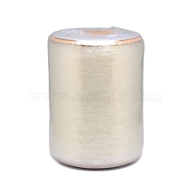 NBEADS A Roll of 1mm Clear Korean Elastic Stretch String Cord for