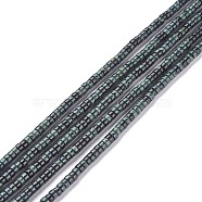 Natural Kambaba Jasper Beads Strands, Heishi Beads, Flat Round/Disc, 4~4.5x2.5mm, Hole: 0.6mm, about 152pcs/strand, 15.04''(38.2cm)(G-F631-A49)
