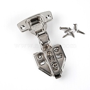 304 Stainless Steel Hydraulic Hinge, Cabinet Hardware, Stainless Steel Color, 120x65x30.5mm, Hole: 4mm and 5x9mm(SW-TAC0001-02)