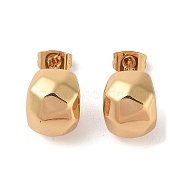 304 Stainless Steel Stud Earrings, for Women, PVD Vacuum Plating, Golden, 12.6x9.9mm(EJEW-S227-15G)