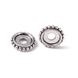 Alloy Spacer Beads, Cadmium Free & Lead Free, Rondelle, Antique Silver, 10x2mm, Hole: 3mm(PALLOY-A20080-AS-LF)