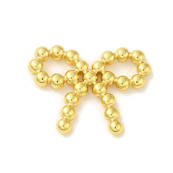 304 Stainless Steel Pendants, Bowknot Charm, Real 18K Gold Plated, 19x24.5x3mm, Hole: 3.3x6.3mm