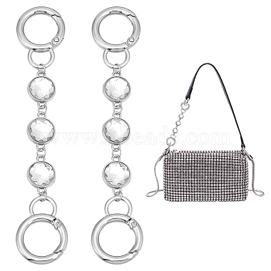 Clear Glass Purse Strap Extenders
