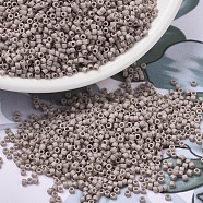 MIYUKI Delica Beads, Cylinder, Japanese Seed Beads, 11/0, (DB2305) Matte Opaque Glazed Beige AB, 1.3x1.6mm, Hole: 0.8mm, about 20000pcs/bag, 100g/bag(SEED-J020-DB2305)