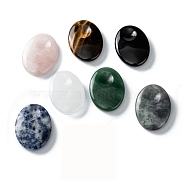 Natural & Synthetic Gemstone Massage, Thumb Worry Stone for Anxiety Therapy, Oval, 40.5~41x30.5~31x8~9mm(G-I312-B)