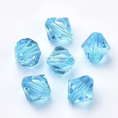 Perles en acrylique transparente(X-TACR-S146-6mm-M)-2
