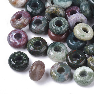 10mm Donut Indian Agate Beads