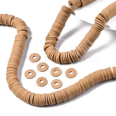 Flat Round Eco-Friendly Handmade Polymer Clay Beads(CLAY-R067-10mm-37)-5