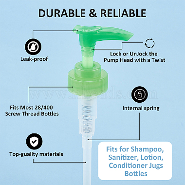 28/400 Plastic Pump Bottles Head(FIND-WH0021-81)-4