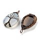 Mixed Gemstone Copper Wire Wrapped Tree Pendants(FIND-A043-06)-2