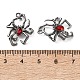 Alloy & Ruby Rhinestone Pendants(FIND-G118-07B-02)-3