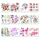12Pcs 12 Styles PET Plastic Hollow Out Drawing Painting Stencils Templates(DIY-WH0286-039)-1