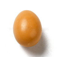 Opaque Resin Cabochons, Egg Shape, Peru, 11x8mm(CRES-M014-08C)