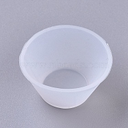 DIY Cup Silicone Molds, Resin Casting Molds, For UV Resin, Epoxy Resin Jewelry Making, White, 32.5x17mm(X-DIY-G014-14A)