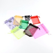 Organza Bags and Silk Pounches Mixed, Mixed Color, about 5~40cm wide,  7~40cm long(X-M-OP001)