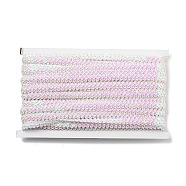Polyester Wavy Lace Trim, for Curtain, Home Textile Decor, Pearl Pink, 3/8 inch(9.5mm)(OCOR-K007-05B)
