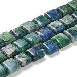 Natural Dolomite Beads Strands, Dyed, Sqaure, Sea Green, 10x10x4.5mm, Hole: 1.4mm, about 40pcs/strand, 15.55 inch(39.5cm)(G-F765-C03-01)