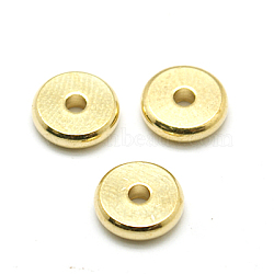 Brass Spacer Beads, Disc, Golden, 7x1.6mm, Hole: 1.5mm(KK-E357-7mm-G)