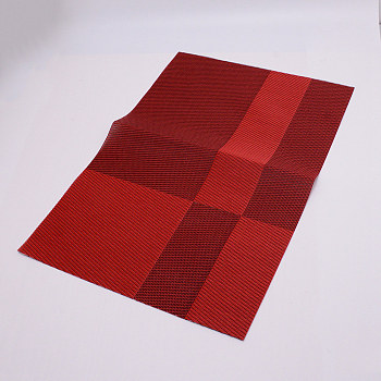 PVC Cup Mat, Table Mat, Rectangle, Brown, 450x300x1mm