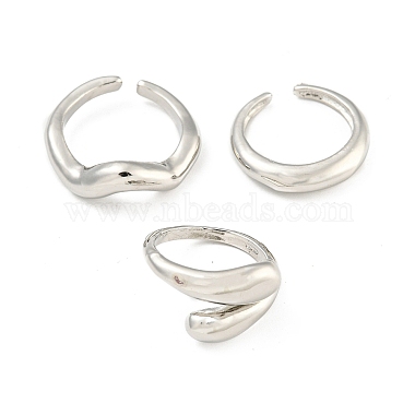 3Kit de anillos abiertos de aleación para mujer(RJEW-K260-06P)-2