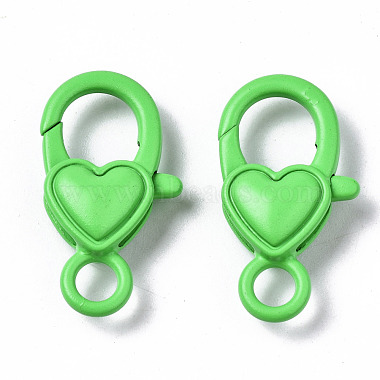 Spray Painted Eco-Friendly Alloy Lobster Claw Clasps(X-PALLOY-T080-04-NR)-2