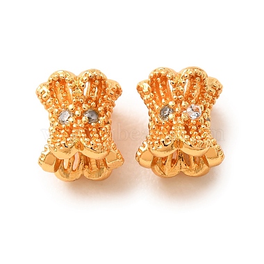 Brass Micro Pave Clear Cubic Zirconia Beads(KK-CBA25B2-06G)-1